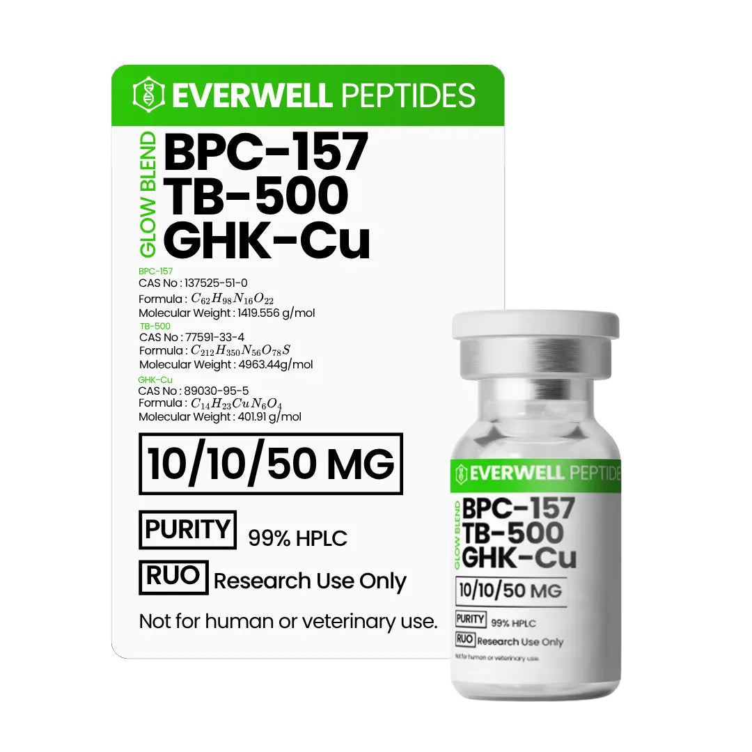 BPC-157 / TB-500 / GHK-Cu 50mg (Glow Blend) Everwell Peptides